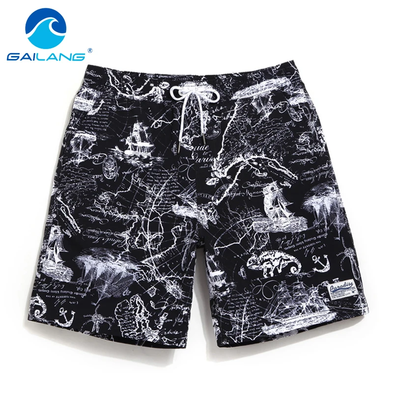 Gailang Brand Men Beach Shorts Board Boxer Trunks Boardshorts Quick Dry Men's Fashion Swimwear Swimsuits Casual Active Bottoms