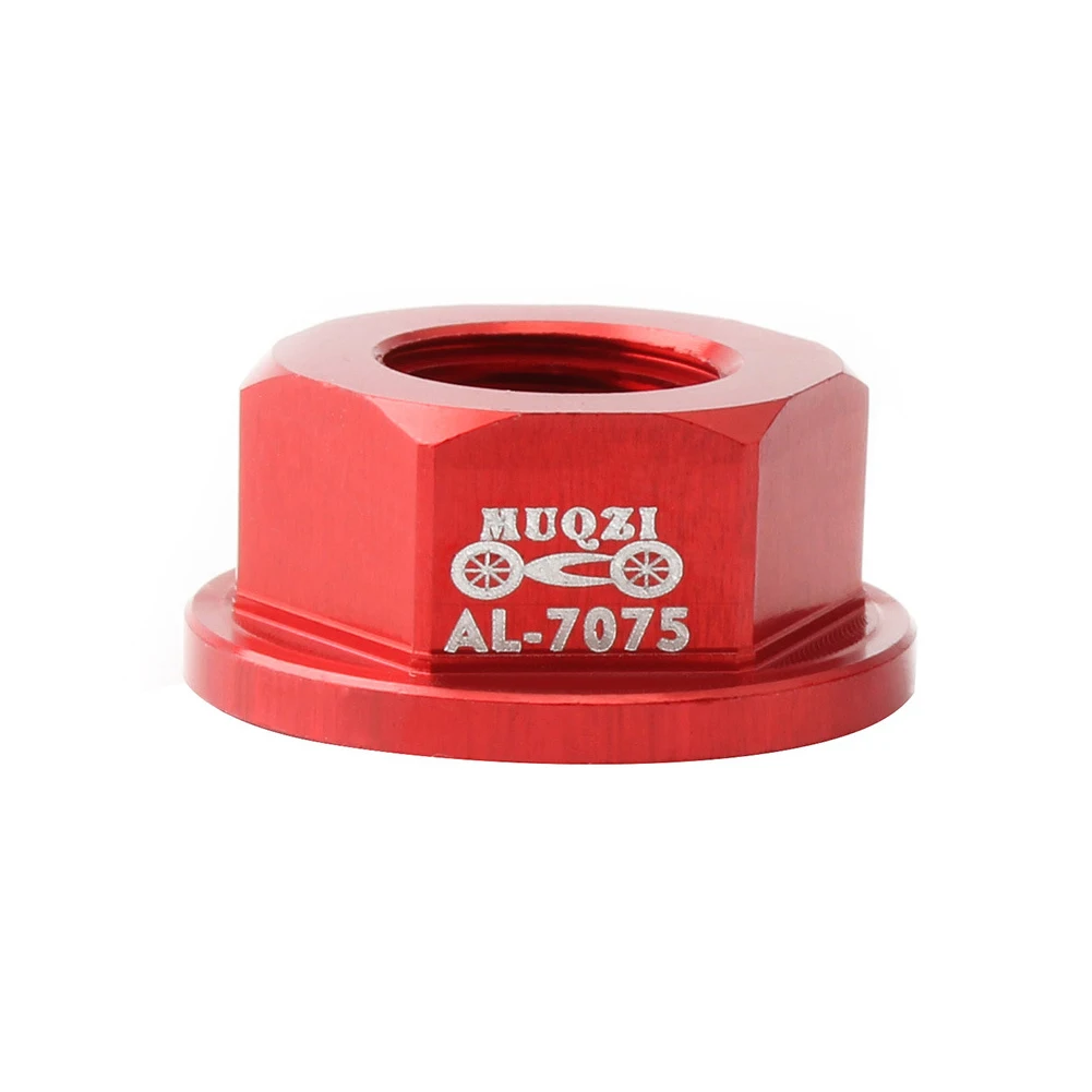 

2PCS Firm Accessories Aluminum Alloy Texture Fixed Gear Bicycle Hub Nut Fastening Front Rear Screw Bolt Anti Skid Cycling Mount