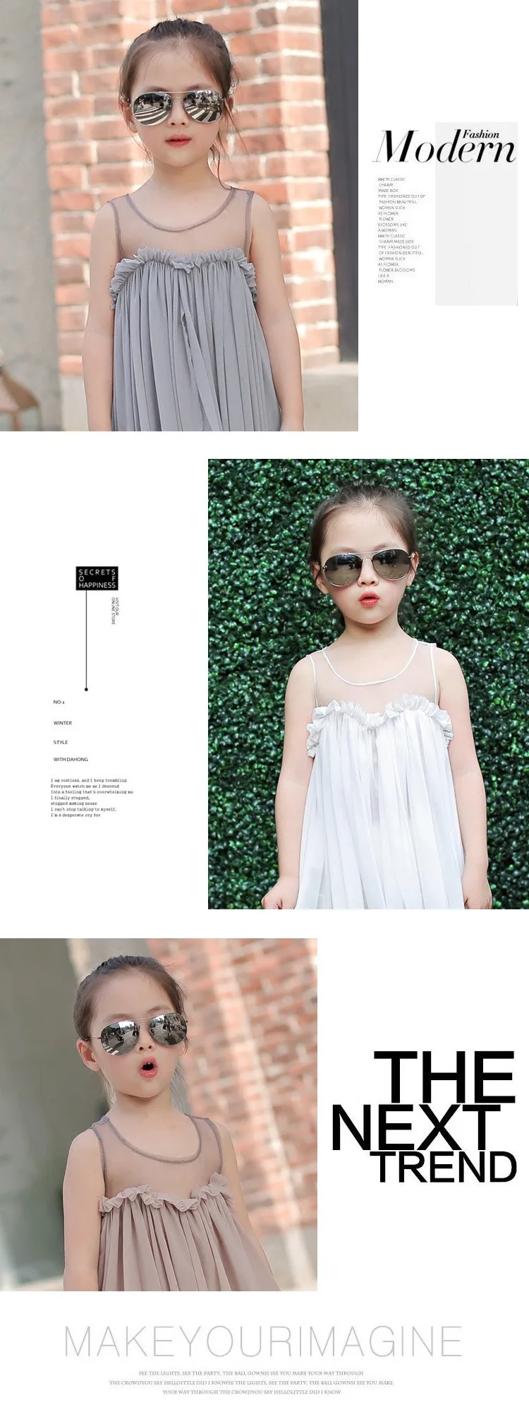 Круглая рамка в стиле ретро очки для childrenarrow детская Sunglasses2018 Новая модная Корейская солнцезащитные очки UV400