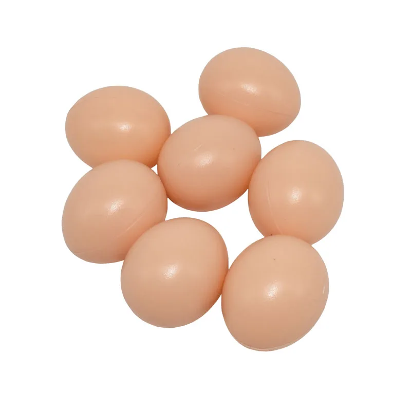 

5 pcs Hatching Egg Hen Poultry Hatch Breeding Simulation Fake Plastic Artificial Eggs DIY Painting Easter Egg Educational Toy