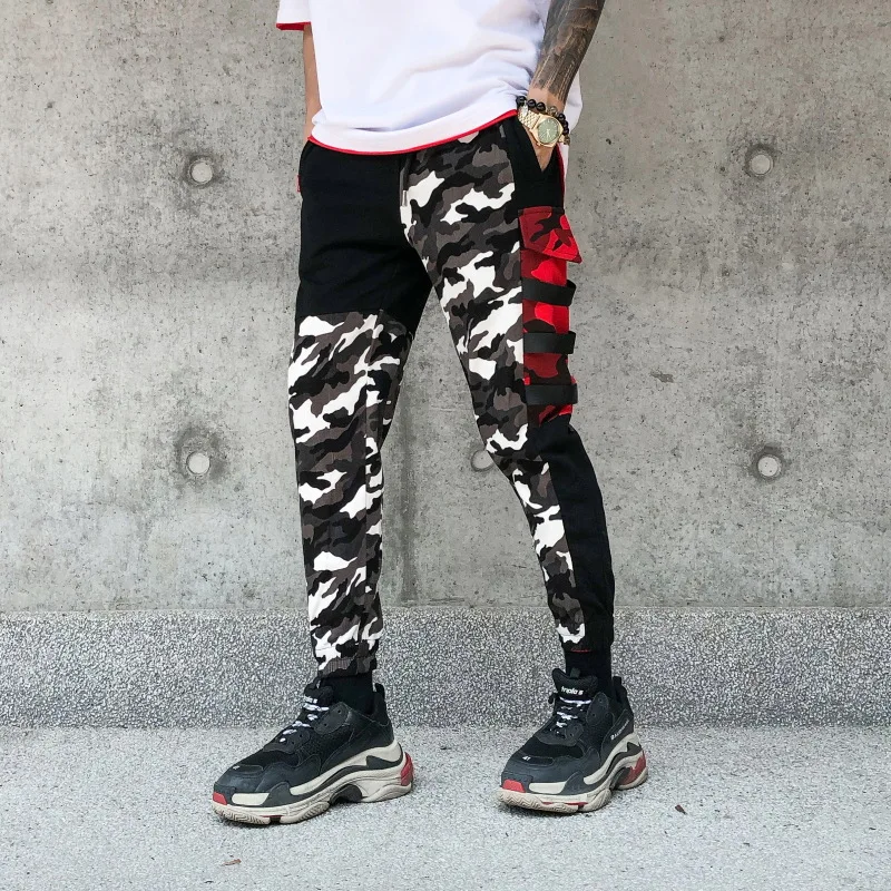 

Camouflage Pants Men New Fashion Men's Multi Pockets Cargo Pants Mens Loose Sportwear Hip Hop Pants Brand Clothing Harem Pants