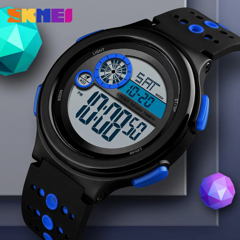 

2018 New Men Top Digital Watch SKMEI 1374 Waterproof Sports Fashionable Electronic Clock Wristwatches Military Relogio Masculino