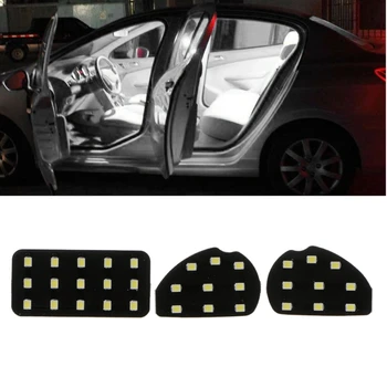 

3 Piece Car Interior Light For Ford Ecosport /Focus 2 MK2 2007-2014 LED Reading Lamp Roof LED Lamp Car Interior LED Reading Lamp