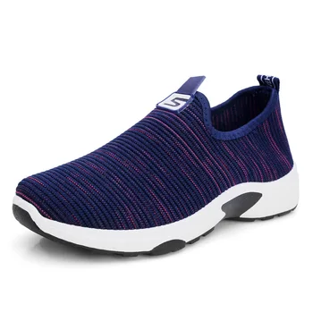 

Flying woven men and women with the same cloth shoes women's shoes fashion running Korean version of a pedal mother shoes