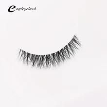 Лучшие продажи, 3D норковые ресницы, натуральные, ручная работа, полная полоса, Прозрачные терьер, короткие норковые ресницы, стильные накладные ресницы, NL-7