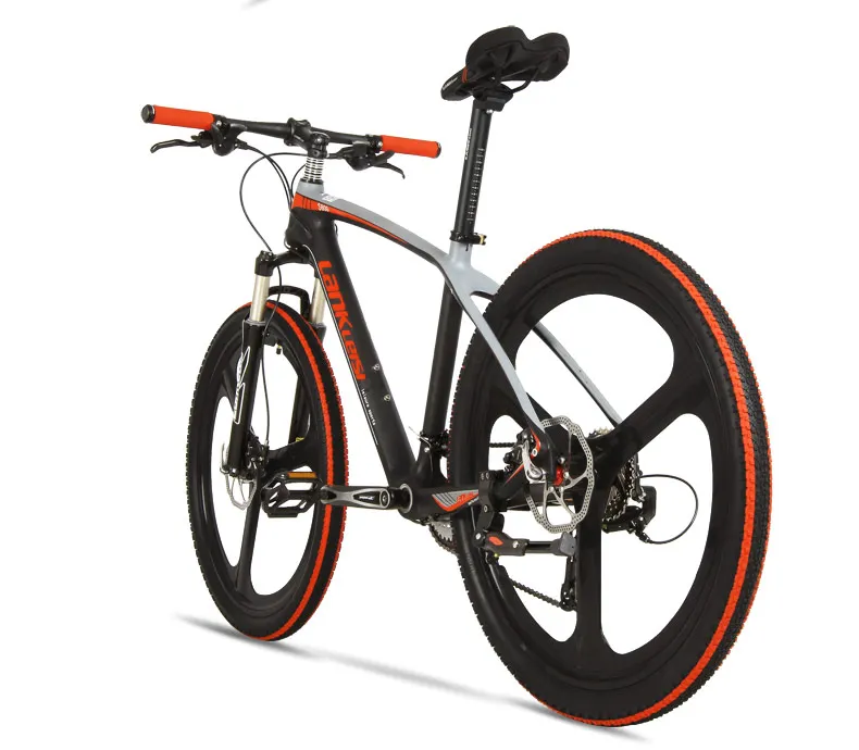 Excellent 26 "Carbon fiber mountain bike 27 speed oil dish magnesium alloy wheel shock absorber fork carbon fiber mountain bike M370 dial 12