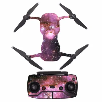 

Purple Starry Sky waterproof PVC Decal Skin Sticker For DJI MAVIC Air Drone body protection film +remote Controllers cover