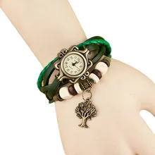 Supper Enjoyable Sizzling Style Geneva relogio feminino Quartz Weave Round Leather-based Bracelet Woman Lady Wrist Watch Jan13