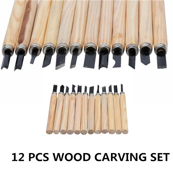

Wood Carving Chisels 12Pcs Wood Carving Hand Chisel Woodworking Tool Set Woodworkers Gouges Carving Knife 2019 New