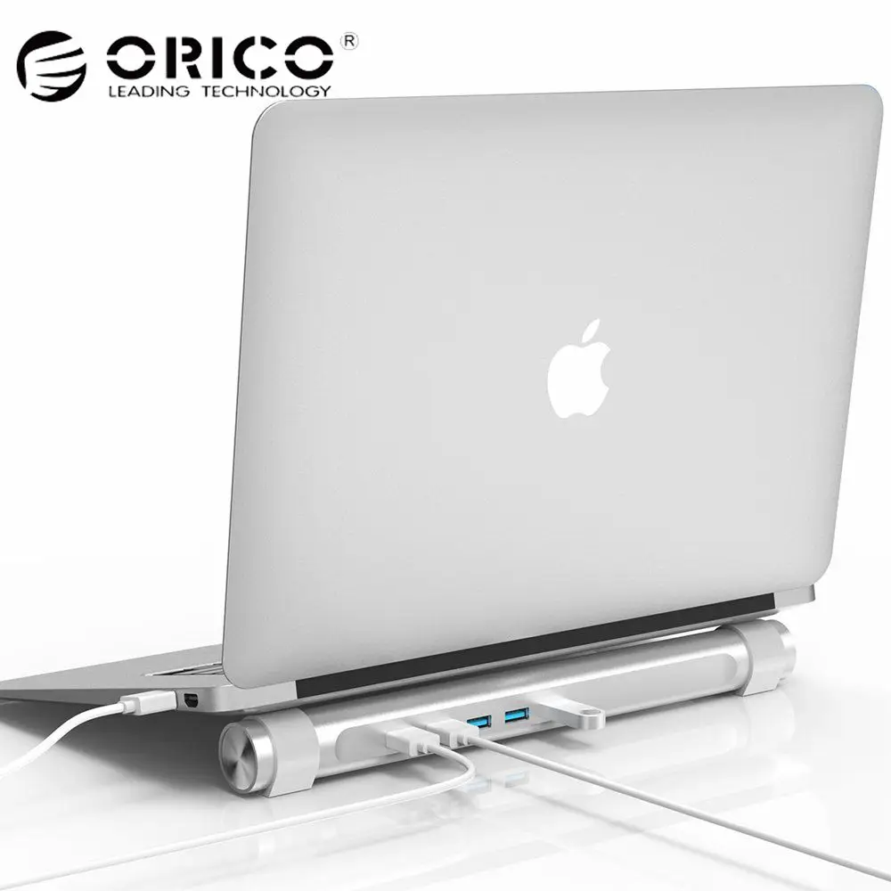 

ORICO M4U3 USB HUB 4 Ports 5 Gbps USB3.0 Hub Vl812 Chipsets with Notebook Stand Holder for Laptop MAC