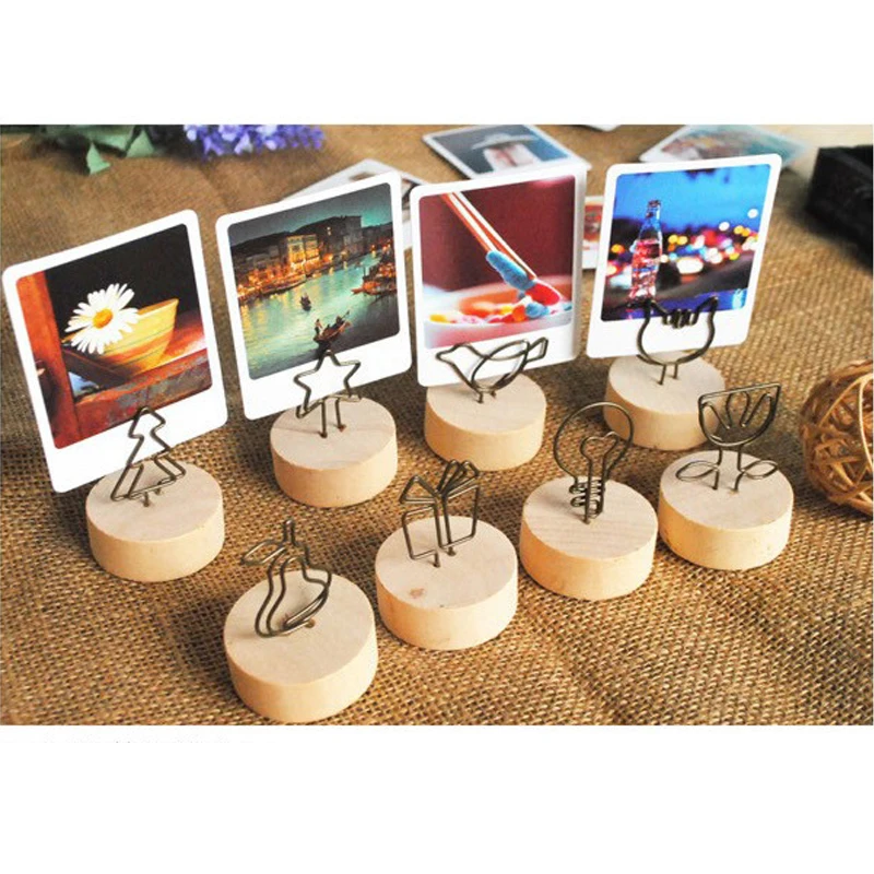 10pcs/lots DIY craft metal wire memo photo clip holder,clay&cake