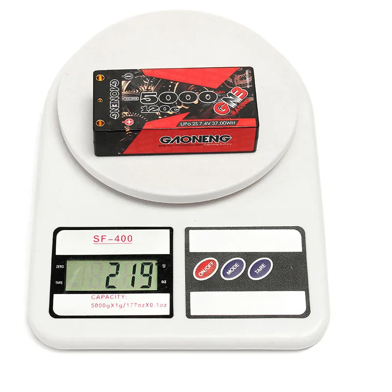 Gaoneng GNB 5000mAh 2S 7 4 V 120C/240C Hardcase коротышка LiPo батарея 0 мм разъем типа deans для 1/10 RC