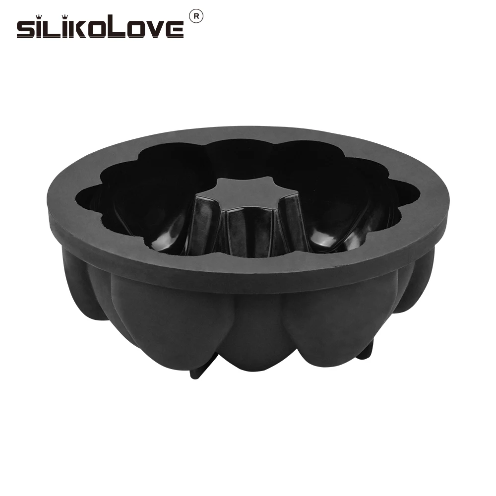 SILIKOLOVE новинка 7 дюймов форма для торта 3D венок гирлянда силиконовые формы