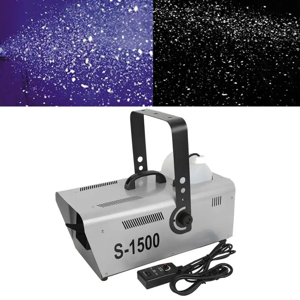 

Pro 1500W Snow Maker Snowflake Machine Stage DJ Flake Effect Two Speed Maker