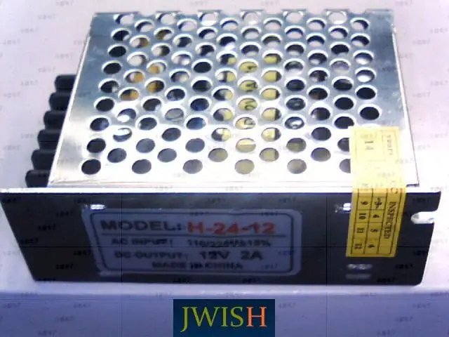 Светодиодный импульсный источник питания JWISH H-24-12 12 В 24 Вт Размеры: (85x58x32) мм |