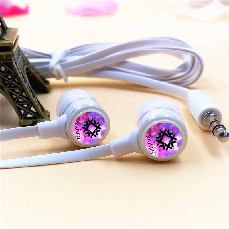EXO M EXO XIU MIN In ear Earphone 3 5mm Wired Stereo Earbuds Microphone font b