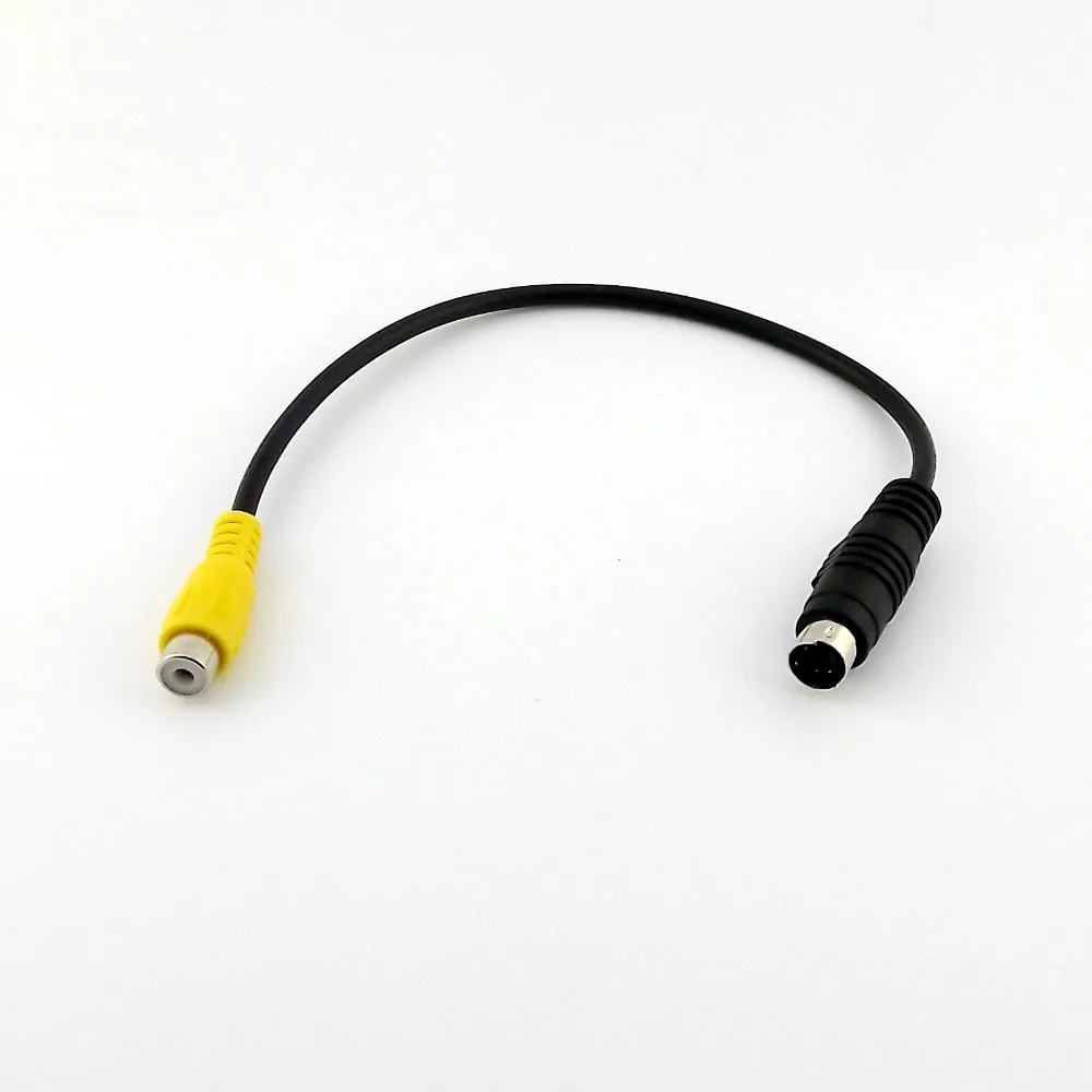5x Mini DIN 4 Pin S видео штекер на AV TV RCA гнездо Аудио Видео адаптер Соединительный