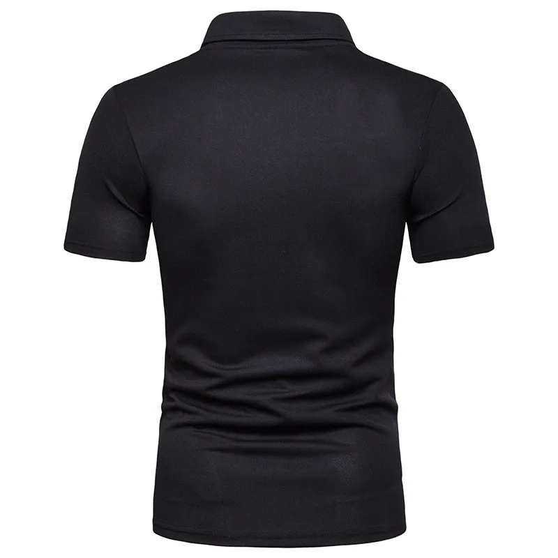 HuLooXuJi новые мужские рубашки поло Slim Fit с коротким рукавом хлопковые мужские поло s полосатые строчки летние мужские рубашки-поло US Размер: S-2XL