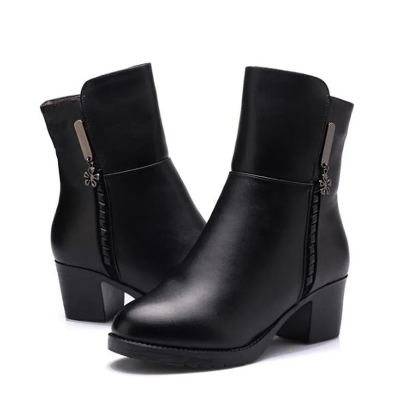 Najtaniej Zxryxgs buty damskie buty zimowe buty 2019 nowe modne buty ciepła wełna zimowe buty śniegowe buty z prawdziwej skóry kobieta buty