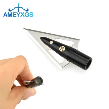 

6Pcs 100 Grain Archery Blade Arrowheads Hunting Broadheads 2 Fixed Blades Fit 8mm Arrow Shaft For Bow Arrow Hunting Accessories