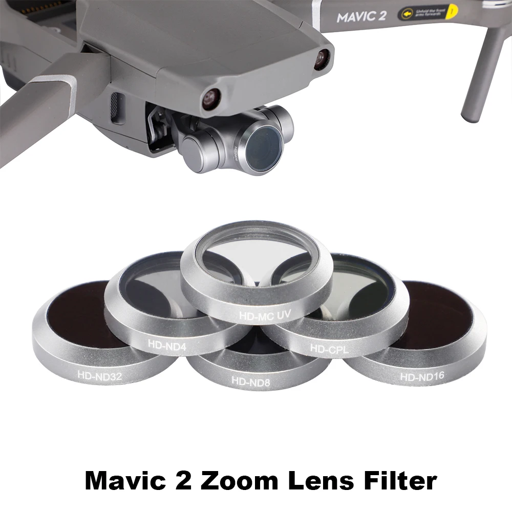 

Lens Filter for DJI Mavic 2 Zoom Drone Gimbal Camera UV CPL Polarizing Polarized ND4 ND8 ND16 ND32 Neutral Density Filter HD