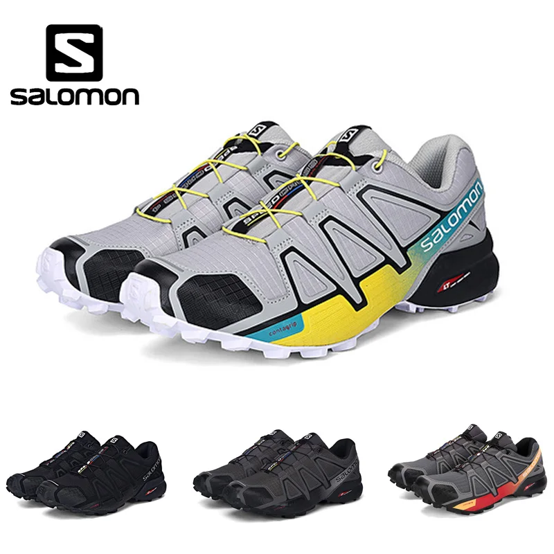 

Salomon Speed Cross 4 CS Zapatos de hombre Athletic Running shoes Breathab Sneakers Sport Shoes SPEEDCROS Black Shoes Size 40-46