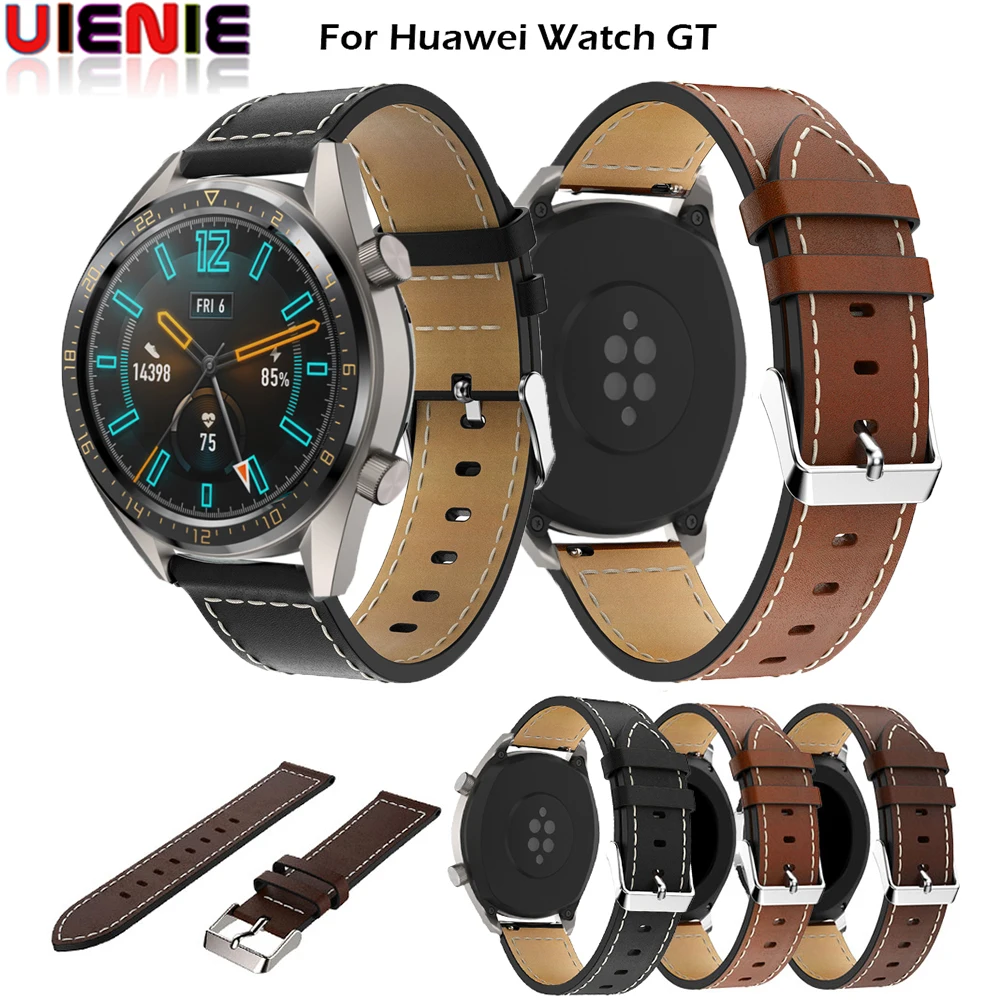 22 мм ремешок для часов huawei GT/Honor magic/watch2 Pro Кожаный Смарт-часы браслет galaxy watch 46 |