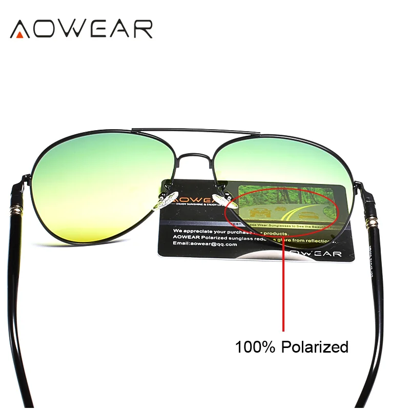Солнцезащитные очки AOWEAR дневного и ночного видения Мужские поляризационные