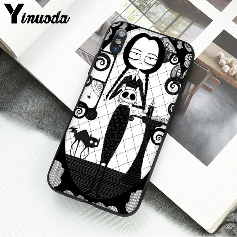 Yinuoda среда Addams Семья ТПУ Мягкий силиконовый чехол для телефона чехол для iPhone 8 7 6 6S Plus 5 5S SE XR X XS MAX Coque Shell