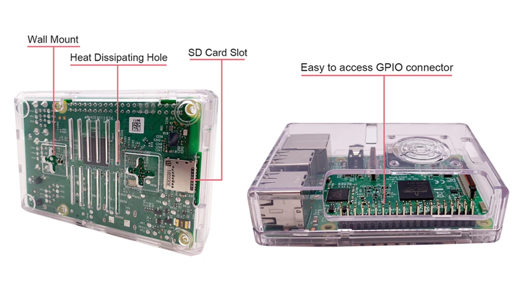 Raspberry Pi 3 Model B + 3B плюс материнская плата с Quar-Cord WiFi и Bluetooth + корпус ABS + вентилятор охлаждения + адаптер питания + радиаторы