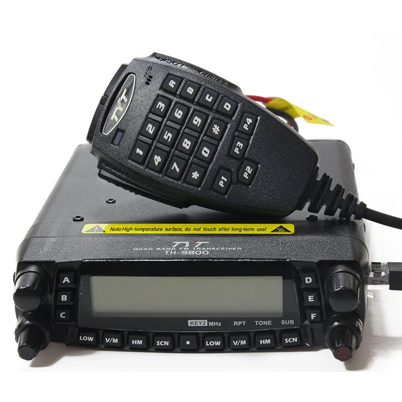 TYT TH 9800 Plus Quad Band 50W автомобильная Мобильная радиостанция Walkie Talkie с оригинальной