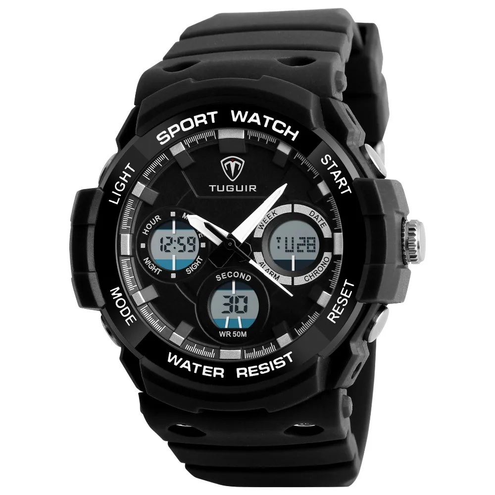 

Famous brand TUGUIR 2025 simple casual clock waterproof men's digital watch sports multi-function ladies watch relogio masculino
