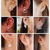 Korean Jewelry Zircon Pearl Heart Crystal Flower Angel Wings Geometry Stud Earrings For Women Statement Ear Jewelry Wholesale ► Photo 1/6