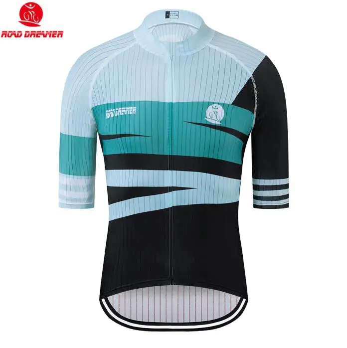 Go Pro Road Blue Stripe для мужчин Велоспорт Джерси лето Mtb из Джерси для езды на велосипеде короткий рукав лайкра maillot ciclismo hombre - Цвет: green