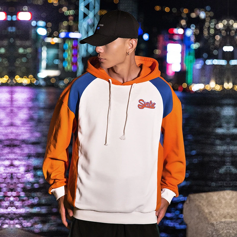 Orange and white hoodies Clearance
