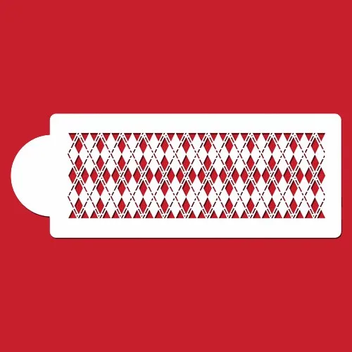 

Argyle Plaid Cake Stencil Fondant Cake Decorating Tools