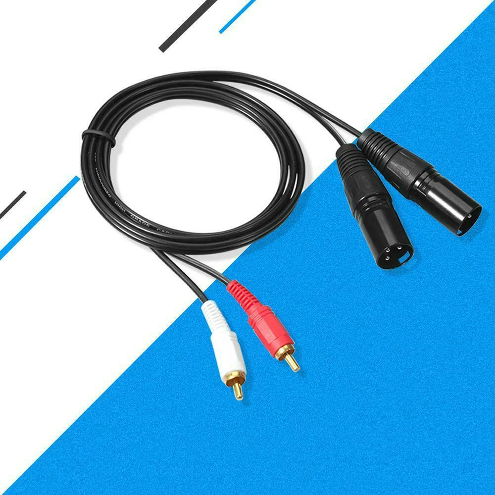 HIFI аудиокабель 2 RCA штекер/гнездо на XLR 3 контакта штекер Женский пушечный