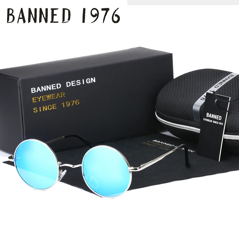 

2017 HD polarized Round Metal Sunglasses Steampunk Men Women Fashion Glasses Brand Designer Retro Vintage Sunglasses UV400