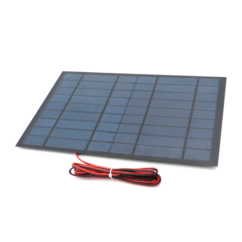1 шт. x 9 в 1120ма с 200 см удлинительная Проводная солнечная панель из поликристаллического кремния DIY зарядное устройство маленькая мини солнечная батарея кабель игрушка