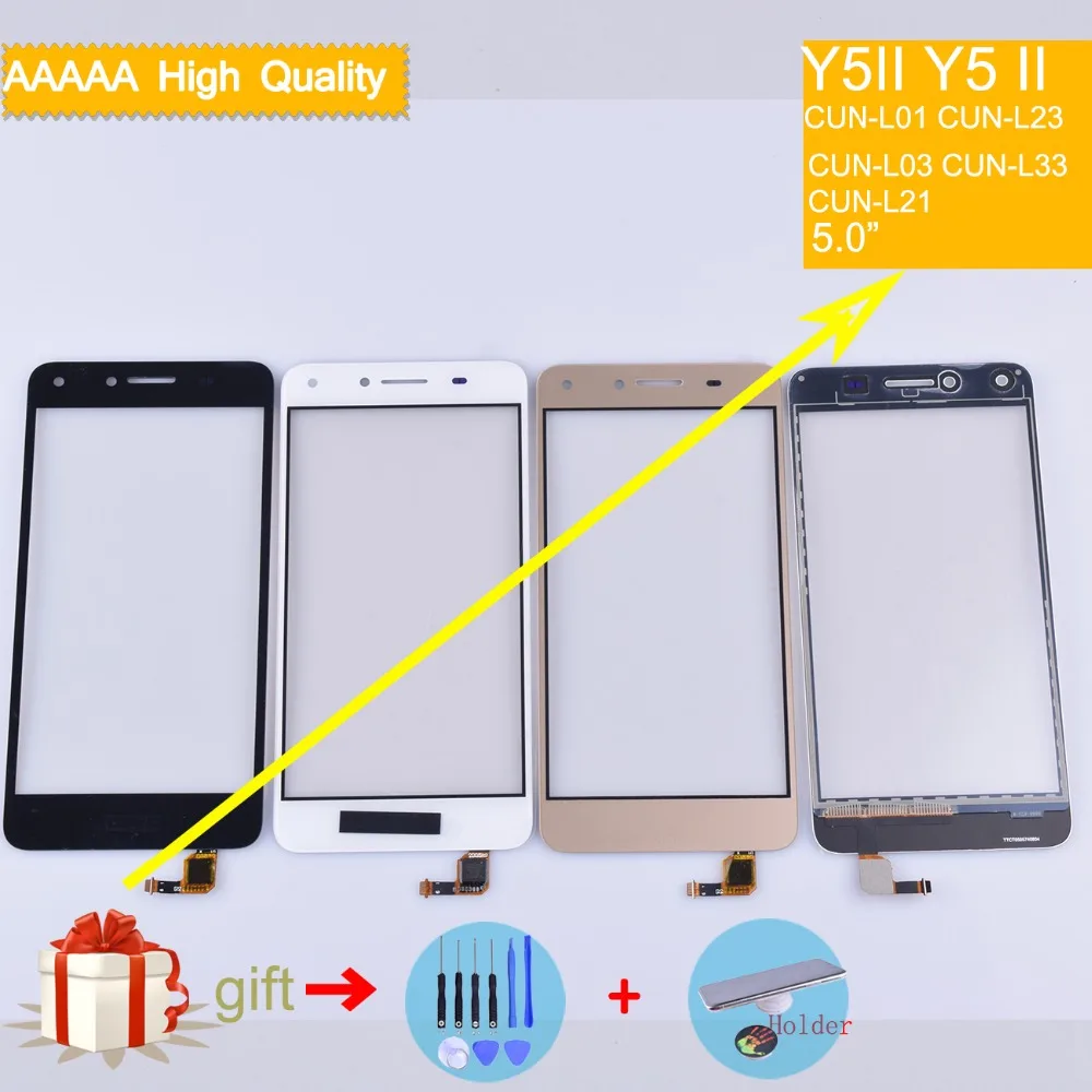 Для huawei Y5II Y5 II CUN-L01 CUN-L23 CUN-L03 CUN-L33 CUN-L21 Сенсорный экран сенсорный Панель Сенсор окрашенные запасные части для Стекло сенсорный Экран