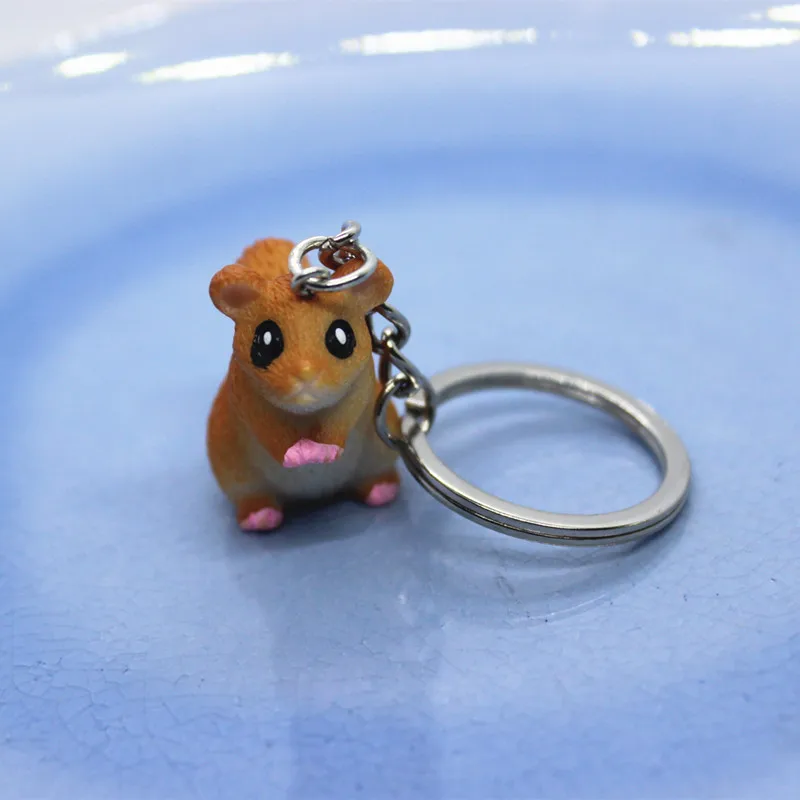 

Funny Fashion Creative Squirrel Resin Keychains Car Ker Bags Personality Hand-made DIY Animal Jewelry Accessories Birthday Gifts
