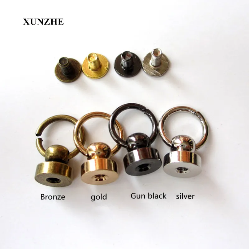 

XUNZHE 20PC Phone Shell Rivets Button Stud Screw Nail Rivet Screw Back Leather Belt for Sewing Handmade DIY Accessories Material