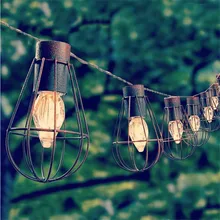 Led Solar garden light lampe solaire decorative Metal string lights 10led waterproof led solar lamps for