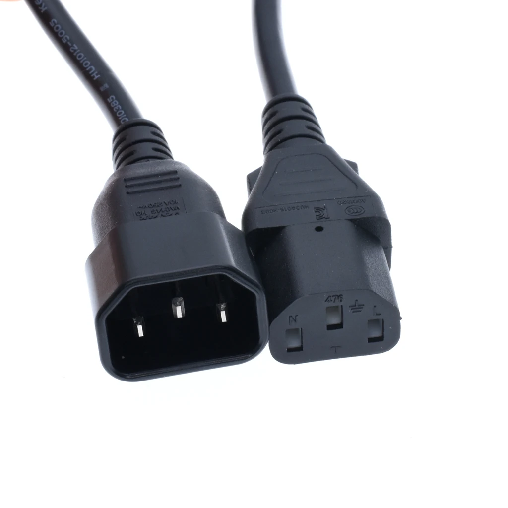 IEC 320 3 контактный C14 штекер к C13 разъем главный удлинитель питания Кабель 1 8 м 3*1 0