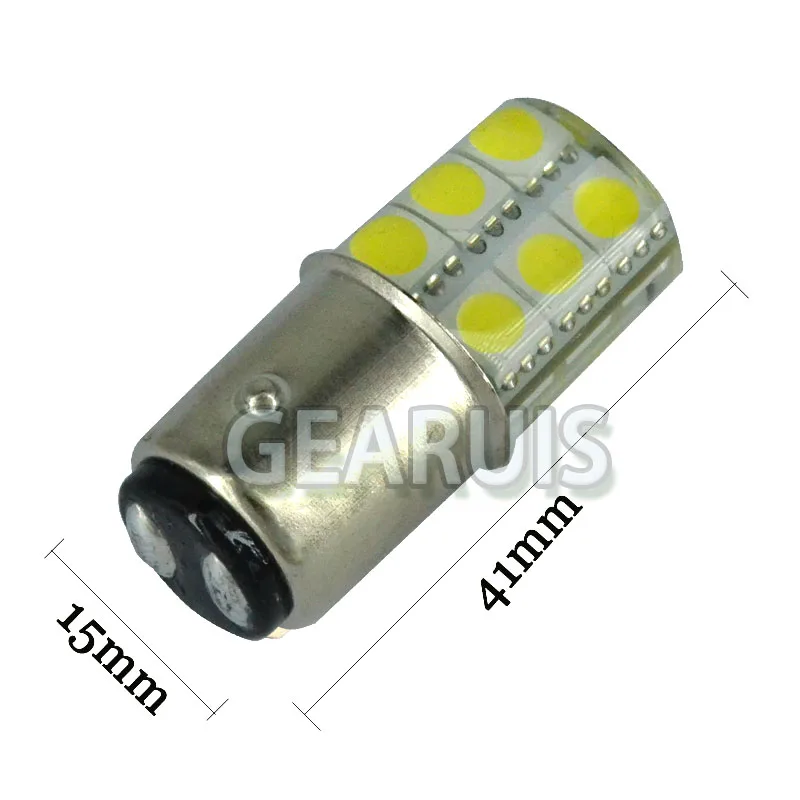 100 шт. P21/5 Вт S25 1157 силиконовый BAY15D 12 SMD 5050 светодиодный 2 Вт, холодный белый свет 8000 K Авто сигналы стояночного тормоза лампочка габаритов 12 V