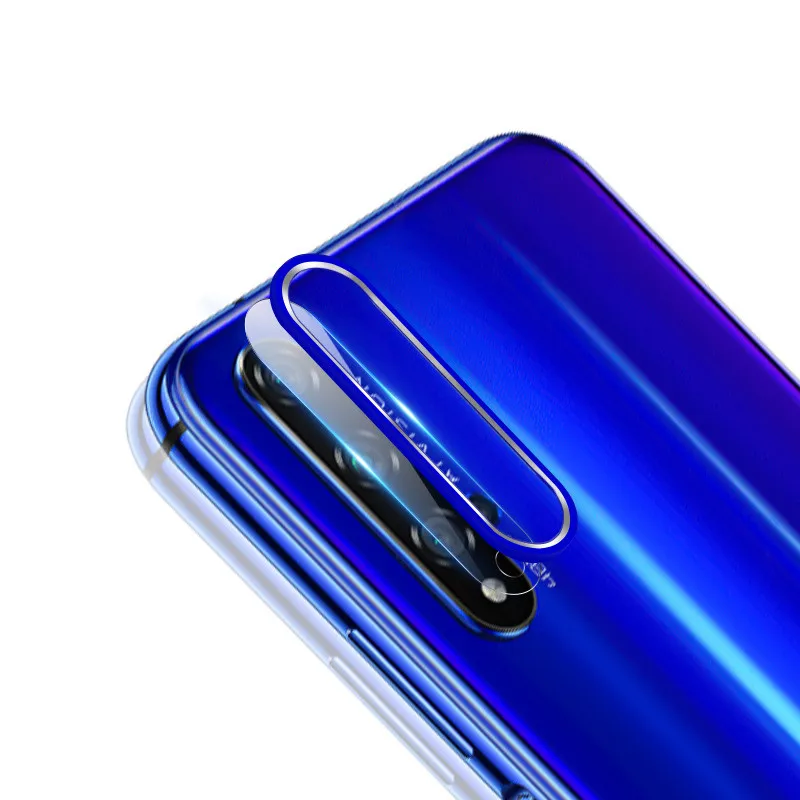 1 комплект для huawei Honor 20/20 Pro 20i Роскошная камера металлическое кольцо бампер чехол+ объектив защитная пленка из закаленного стекла