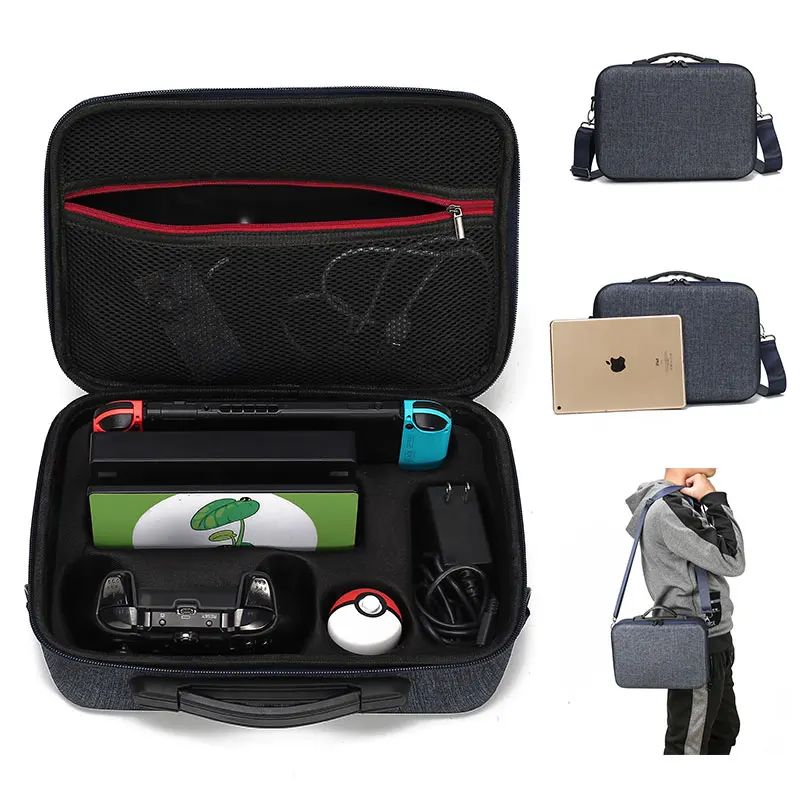 

Nintend Switch Portable Hard Shell Case For Protective Storage Pouch bag Travel Carrying Case Cover with Compartments