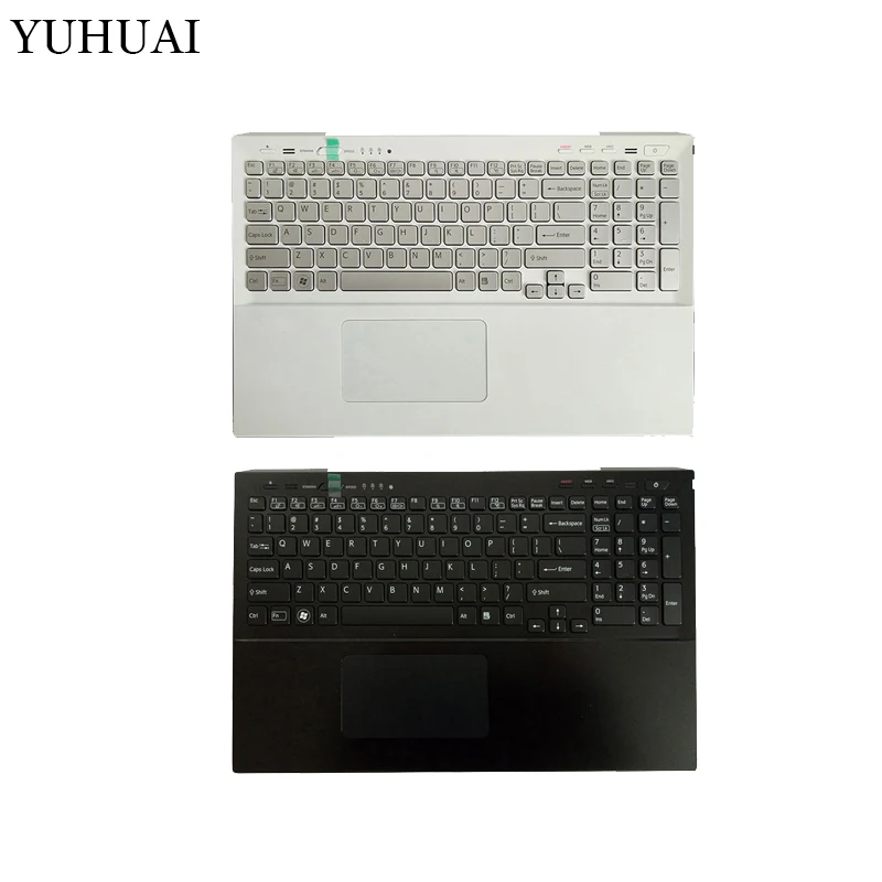 

US laptop keyboard for Sony SVS15 SVS151100C SVS15118ECB SVS15118ECW Palmrest Upper cover 025-111A-2363 025-101A-2363 keyboard