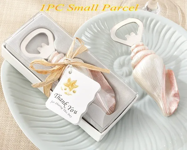 

Unique Beach themed wedding favors for guests of "Shore Memories" Sea Shell Bottle Opener Party favors For Wedding and Event