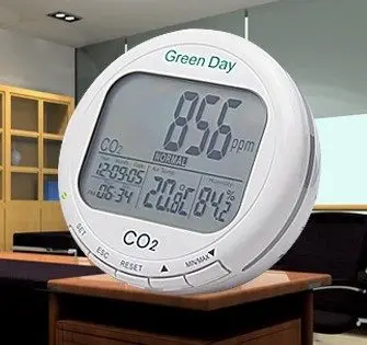 

Indoor air quality tester carbon dioxide detector CO2 gas detector 3in1 temperature humidity and CO2 monitor Green Day AZ7788